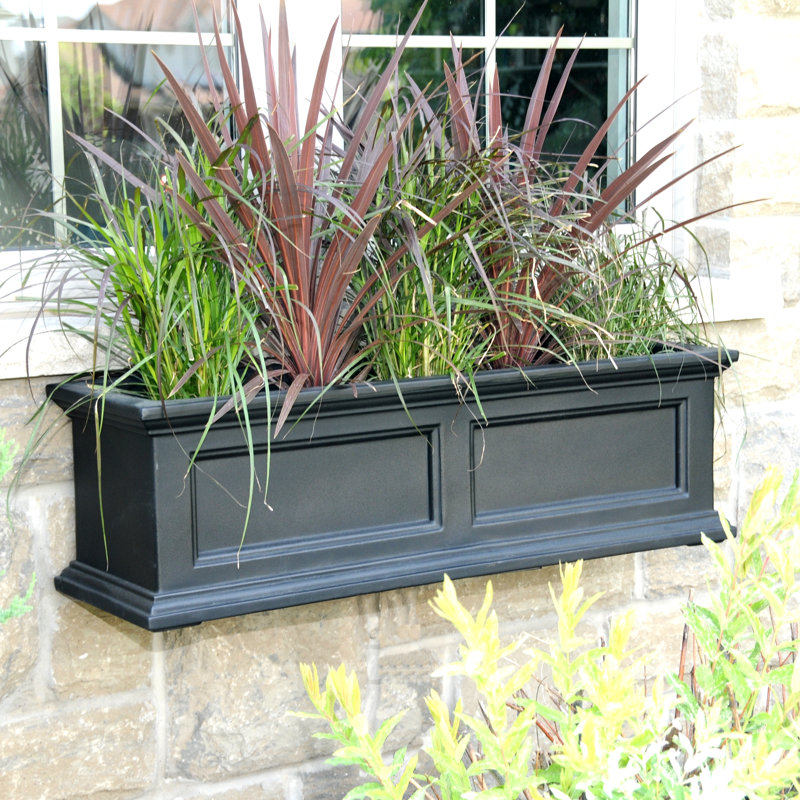 Mayne Inc. Fairfield SelfWatering Plastic Window Box Planter & Reviews